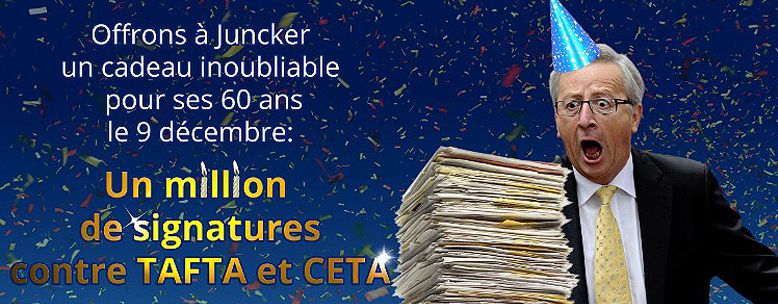 1 million de signatures contre TAFTA à la poubelle