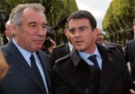Quand Manuel Valls rencontre François Bayrou, soutien de Macron