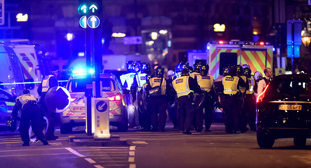 La police sur le London Bridge